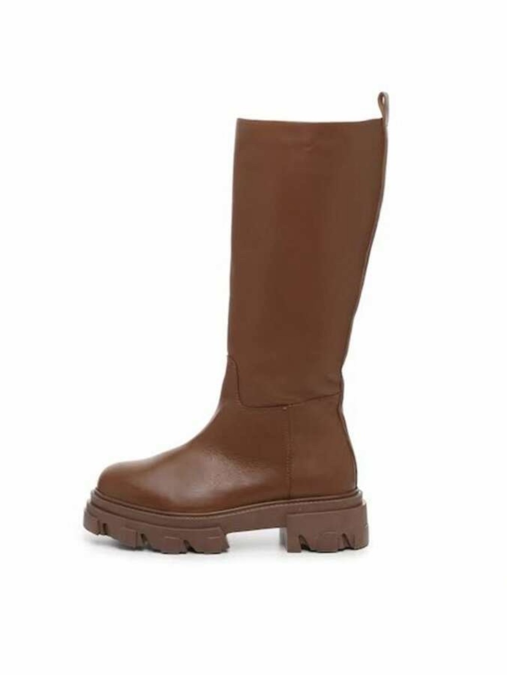 Steve Madden Brown cognac Priority Knee-High Lace-Up Chunky Boots